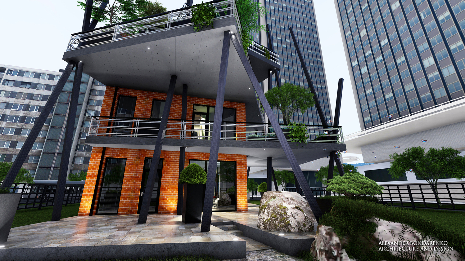 HASI-HOUSE Дом-сад в городской застройке HASI-HOUSE Дом-сад в городской застройке. фото